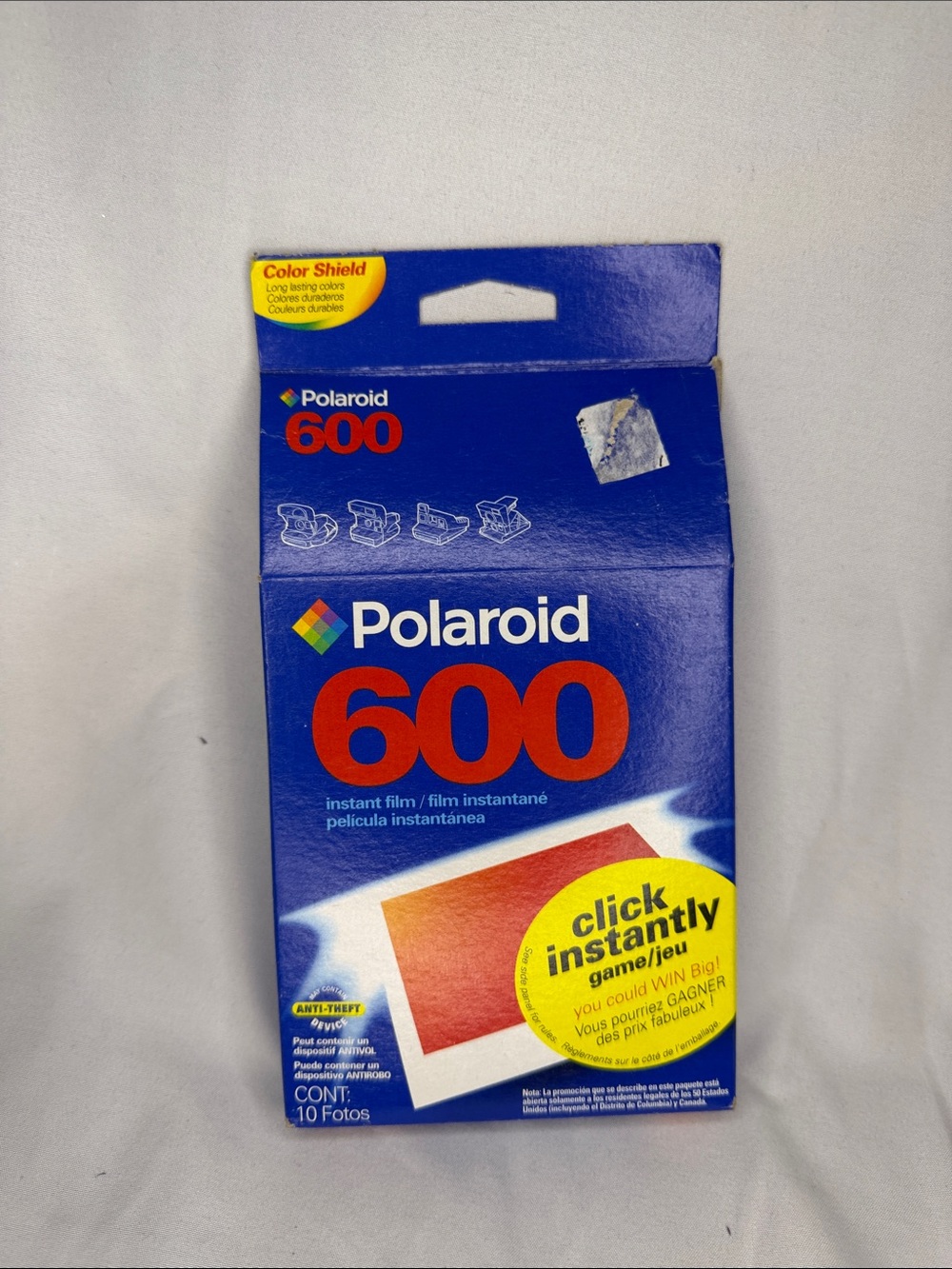 Polaroid 600 Instant Film Pack - Blue, Red, Yellow